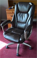 Leather Adjustable Height Office Desk Chair