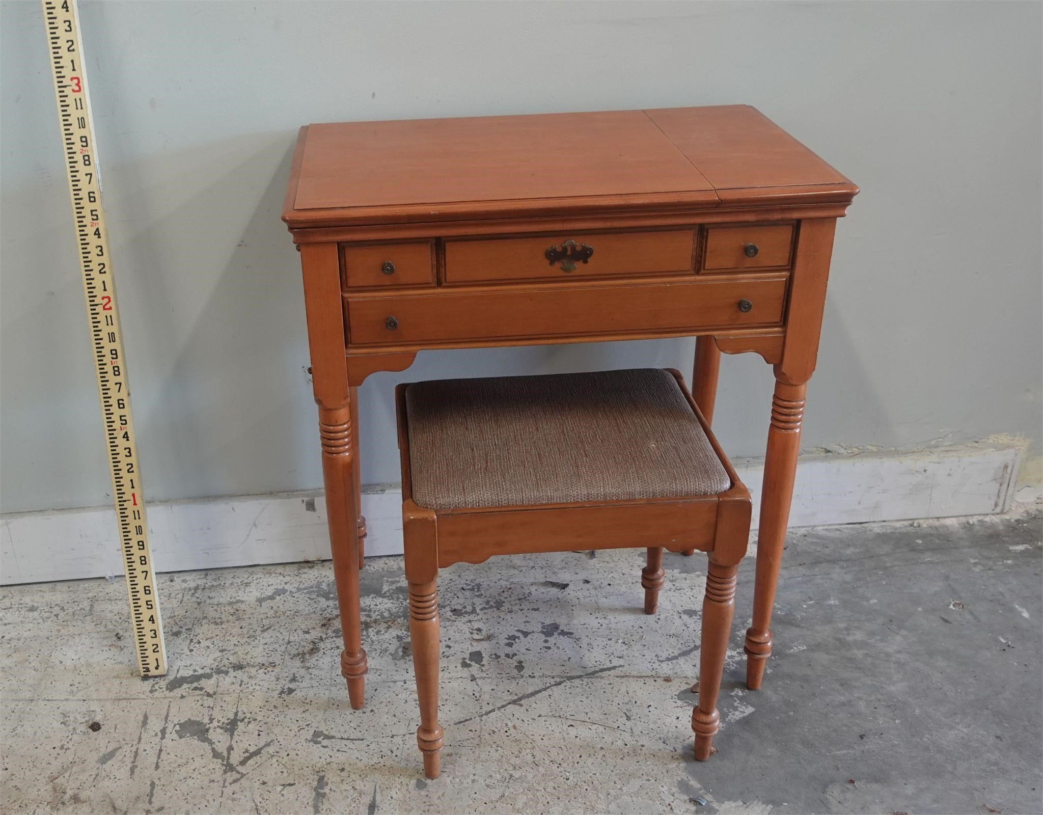 Sewing Table and Stool