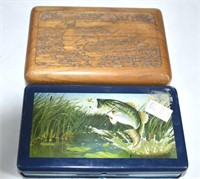 Wooden Duck Man's Jewelry Box & Fly Box