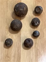 7 unauthenticated Lake Champlain cannon balls