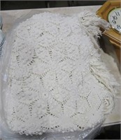 hand crocheted bedspread - queen