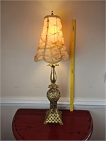 37" Table Lamp with Ruffled Shade