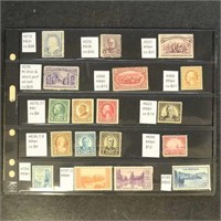 US Stamps Singles & Blocks Mint (1887-1948) CV $42