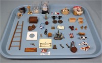 (45) Assorted Dollhouse Miniatures