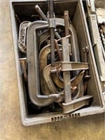 The Large tub of C clamps various sizes
