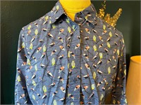 Sz US10p Boden Bird Blouse Shirt