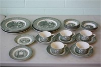 29 Pieces of "The Old Curiosity Shop" Dishes