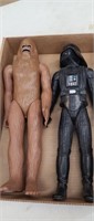 Chewbacca and Darth Vader 12 inch figures