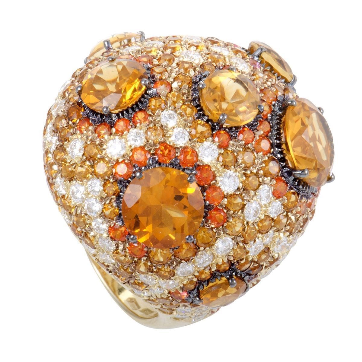 Roberto Coin 18K Yellow Gold Orange Citrine and To