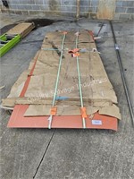 skid of commercial roofing panels (outside)