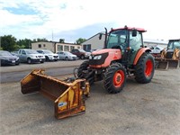 2011 Kubota M8540 Tractor With Snow Pusher