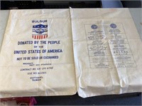 2 U.S. grain bags