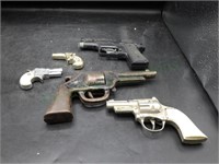 Five Vintage Cap Guns Hubley Nichols Wyandotte