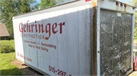 Box truck box 16 feet long 8’ wide 7 1/2 feet