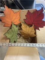 Metal Fall Leaf Decor