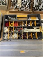 Plastic Organizer w/Electrical Supplies