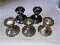 Weighted Sterling Silver Candle Holders