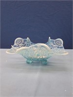 Northwood Pearl Flower Opalescent Bowl