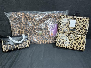 3 New with Tags Leopard Print Bags