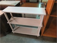 PAINTED SOLID WOOD 3 TIERED SHELVES