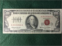 1966 Red Seal $100 Bill