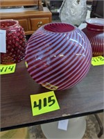 Cranberry Opalescent Swirl Shade