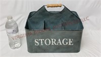 Handled Metal Storage Container / Tote
