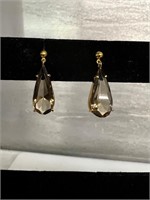 Vintage drop earrings costume jewelry