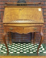 Early Tiger Oak Desk/Secretary