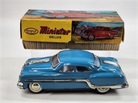 MINISTER DELUXE TIN FRICITION CAR W/ BOX