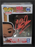 Dennis Rodman Signed Funko Pop COA Pros
