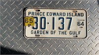 1964 / 1965 PRINCE EDWARD ISLAND LICENCE PLATE