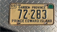 1969 PRINCE EDWARD ISLAND LICENCE PLATE