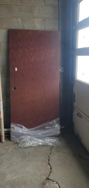 80 inch H x 36 W wooden door