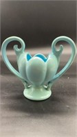 Camark Pottery Trophy Vase Blue