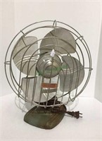 Vintage metal dominion table top oscillating fan