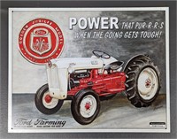 Reproduction Ford Farming Metal Sign