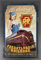 Reproduction Pennsylvania Railroad Metal Sign