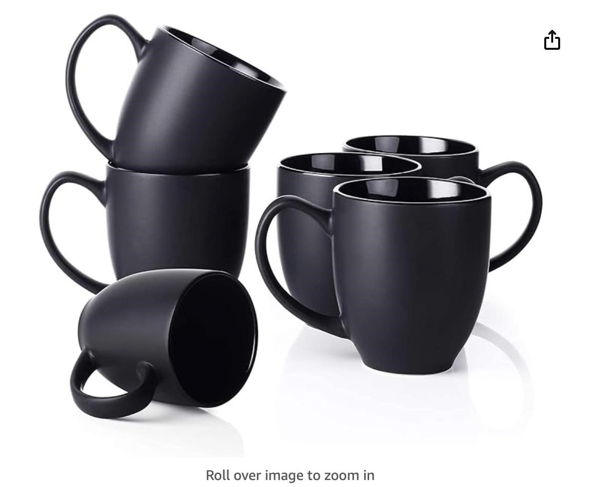 DOWAN Coffee Mug Set, 16 OZ Coffee Mug