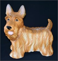 Large Hollywood Regency Plaster Scottish Terrier
