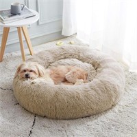 Calming Dog Bed & Cat Bed, Anti-Anxiety Donut Dog