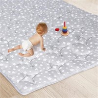 Baby Playpen Mat, Extra Large Thick Playmat, Non