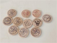 wooden nickles Indiana