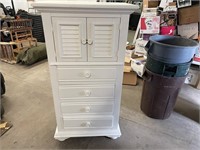 WHITE CABINET WITH DRAWERS