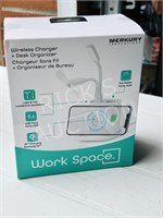 Merkury workspace wireless charger & organizer