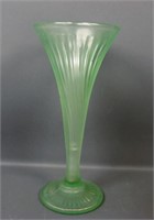 Diamond Green Adams Rib Ftd Flared Vase