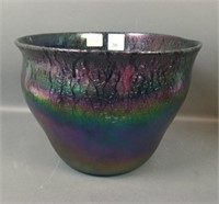 Fenton/ Barbour Purple Stretch Glass Vase