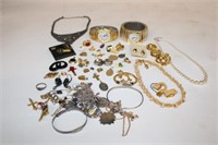 Large Collection Costume Jewelry; some