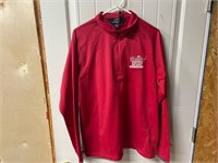 BUDWEISER 1/4 ZIP PULLOVER LARGE AND KEYCHAIN