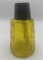 Yellow Glass Torch Jar Tiki Torch Jar w/ Lid